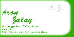 aron zalay business card